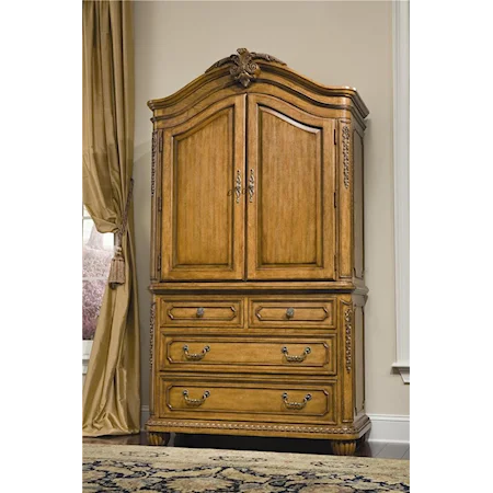 Armoire with 2 Doors and 4 Drawers